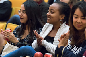 Students applauding