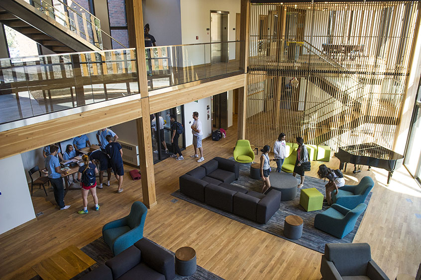 A view of the lobby in Stanton Hall.