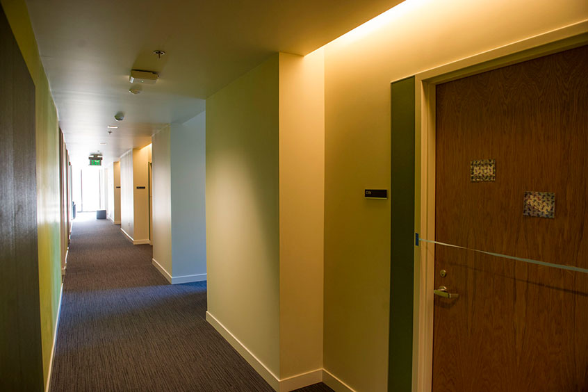 A view of a hallway in Stanton Hall.