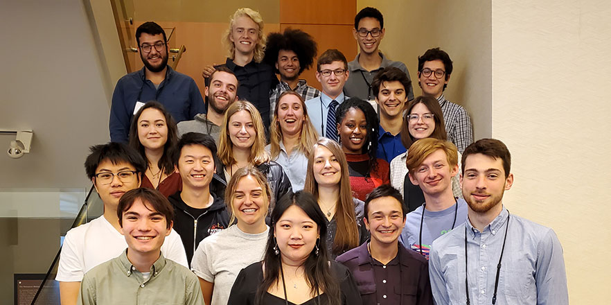 A group photo of students who participated in the 2019 Murdock conference.