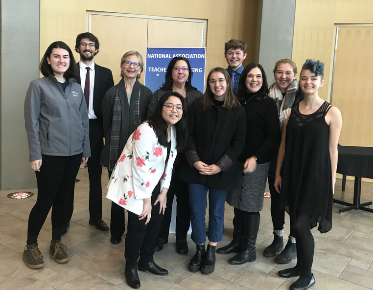Whitman College voice-competitors at NAT