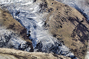 A photo of stone stripes in the Blue Mountains.