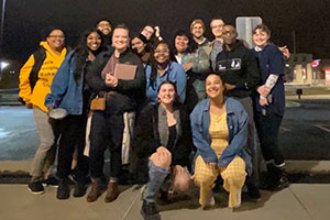 A group photo of the members of Whitman's Debate Team.