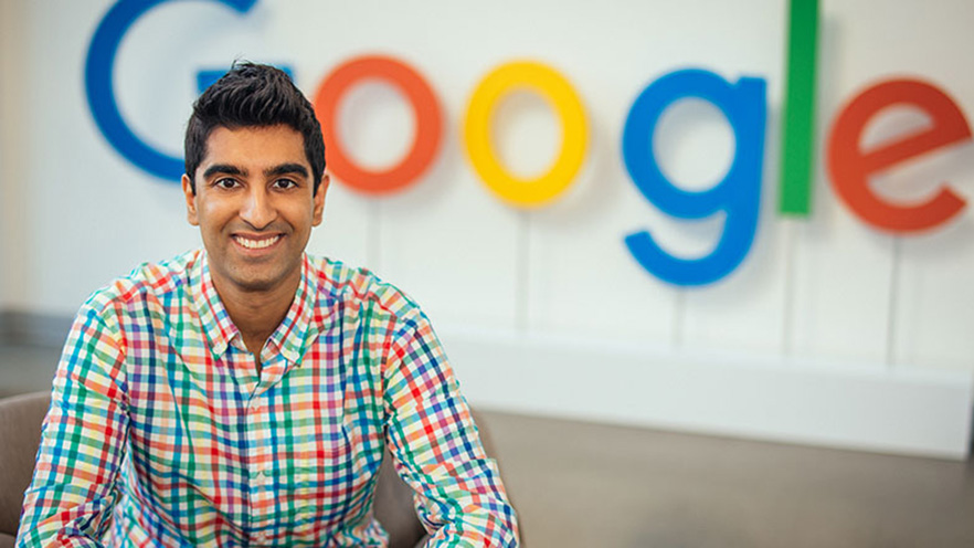A portrait of Al-Rahim Merali at the Google campus.