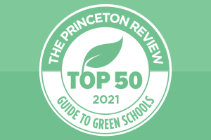 Princeton Review Top 50 Green Colleges Logo