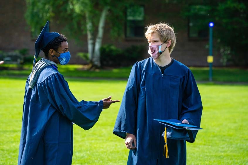 Graduates speaking on Ankeny