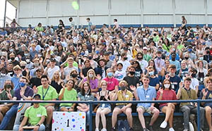 Whitman College's Class of 2025 gathered for a welcome celebration at Borleske Stadium 