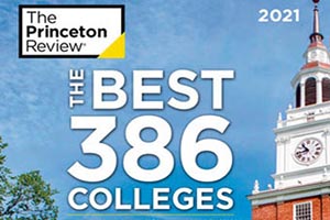 Front page of the Princeton review for the best 386 colleges