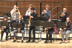 Jazz ensemble performance from the Whitman Music Sampler 2021