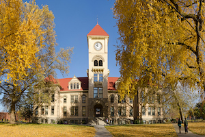 Autumn photo of Memorial Building