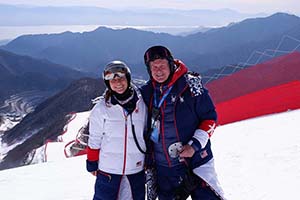 Torey Anderson ’12 and John Rumpeltes, who attended Whitman from 1974-76, are part of U.S. Ski & Snowboard’s physical therapy team.