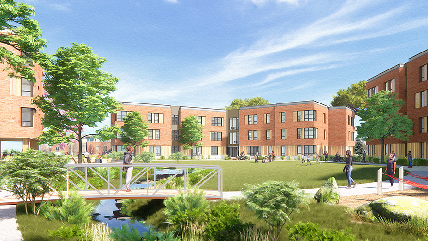Rendering of Robart Hall