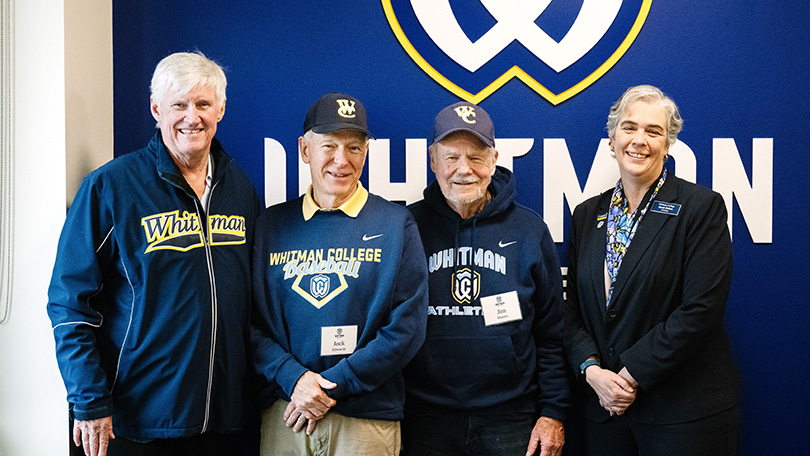 John Stanton, Jock Edwards, Jim Moore and President Sarah Bolton