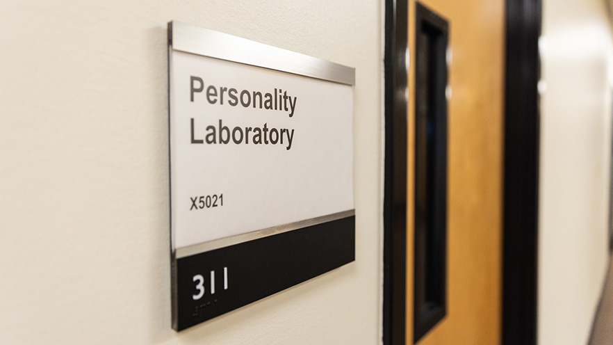 Personality Laboratory sign