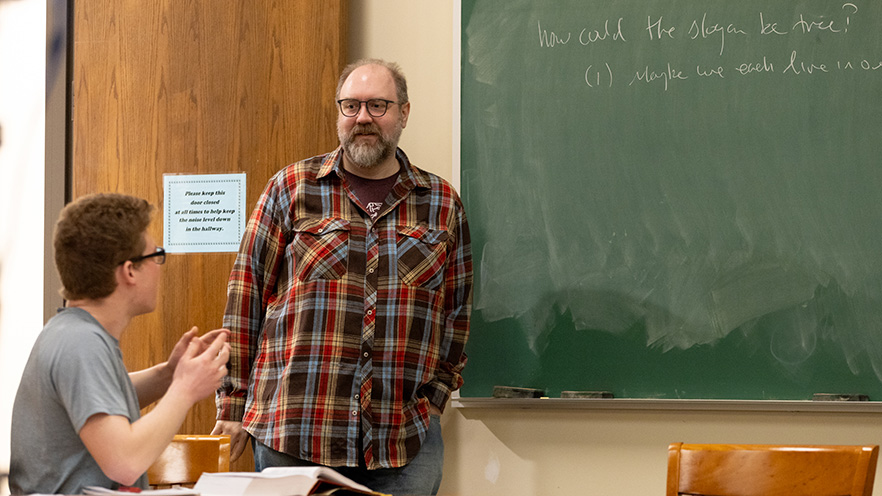 Senior Adjunct Instructor of General Studies Tim Doyle and Whitman College students examine the Athens of Plato and his contemporaries—and its significance to modern history, literature, drama, politics and queer theory.