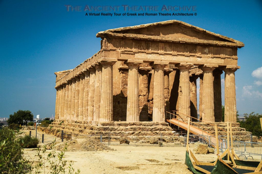 Temple of Concordia.: Ancient Akragas (modern Agrigento). Built c. 440 - 430 BCE. Largest and best-preserved Doric temple in Sicily and one of the best-preserved Greek temples in general. 