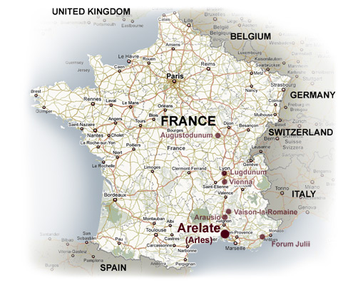 arles france map