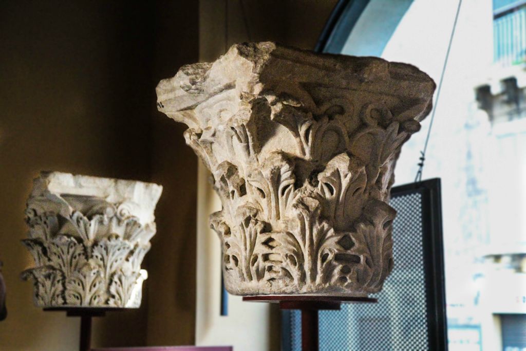 Corinthian Capital from Theatre: Roman Theatre at Catania Archaeological Museum.