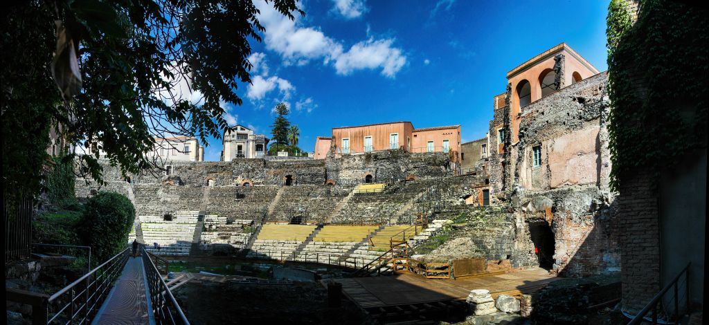 Roman Theatre at Catania, Sicily, Italy