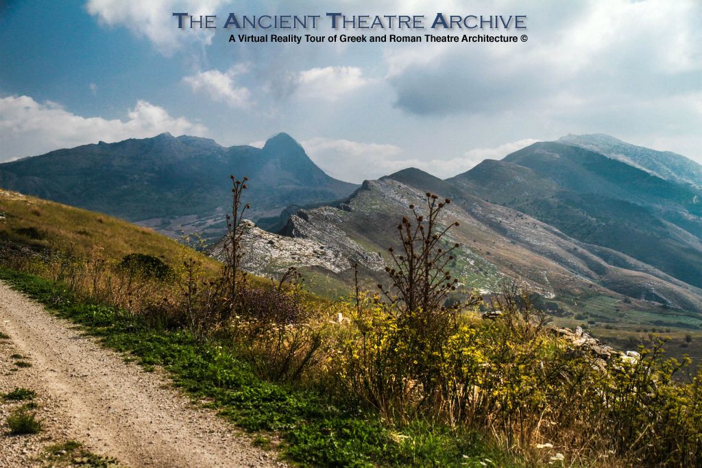 Perched atop Monte Iato at a height of 850m above sea level, the site’s vistas fan out in all directions taking in Lake Poma and the Gulf of Castellammare to the north and vast swathes of the Sicilian countryside to the south, east and west. Photo: T Hines 2019.