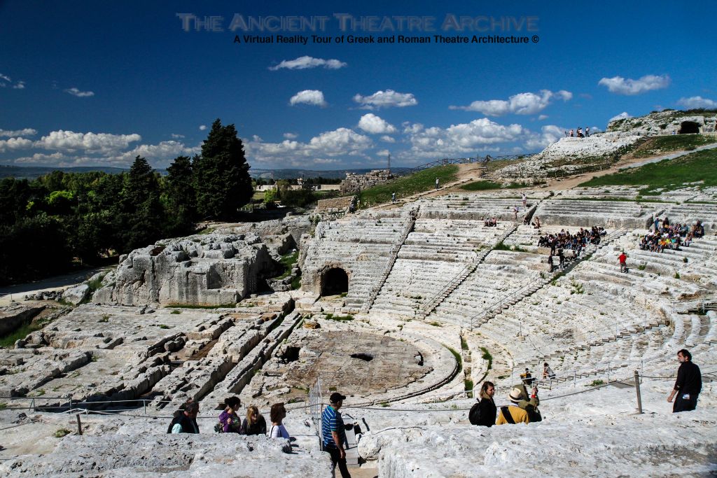 View from upper cavea seating (summa cavea). Photo: T. Hines